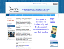 Tablet Screenshot of enterlinefoundation.org